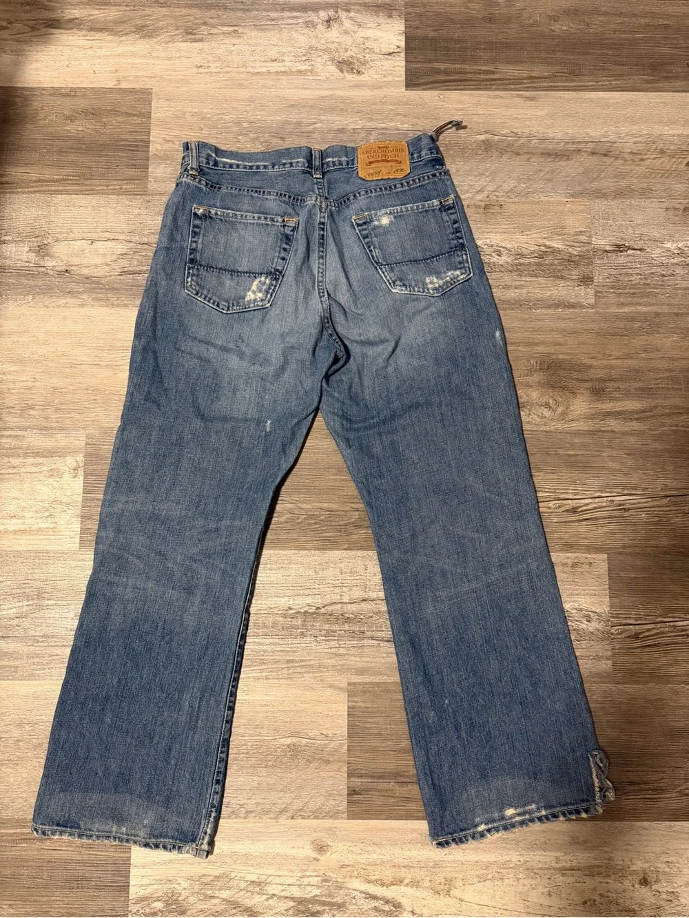 Vintage Abercrombie & Fitch Bootcut Jeans Men 31x32 Distressed Y2K Style 4008